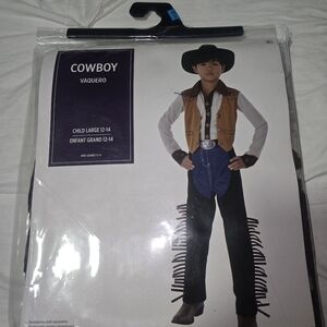 Cowboy Vaquero Kids Costume - Brown and Black